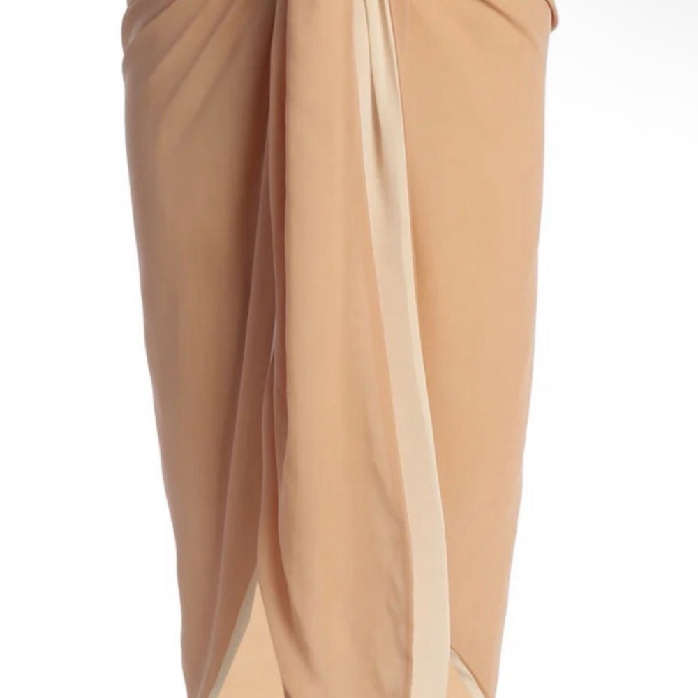 JLUXLABEL Neutral Beige Bikini Top & Sarong. - Picture 3 of 7